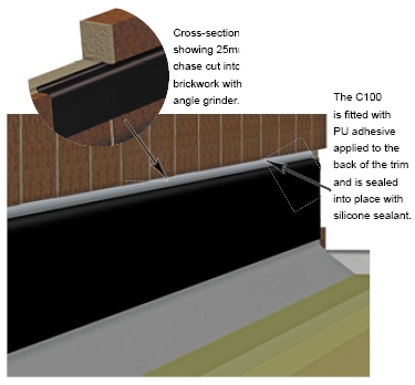 C100 Simulated Lead Flashing